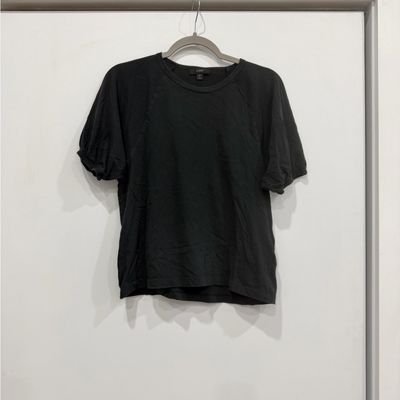 J. Crew Tops - J. Crew Black Puff Sleeve Tee